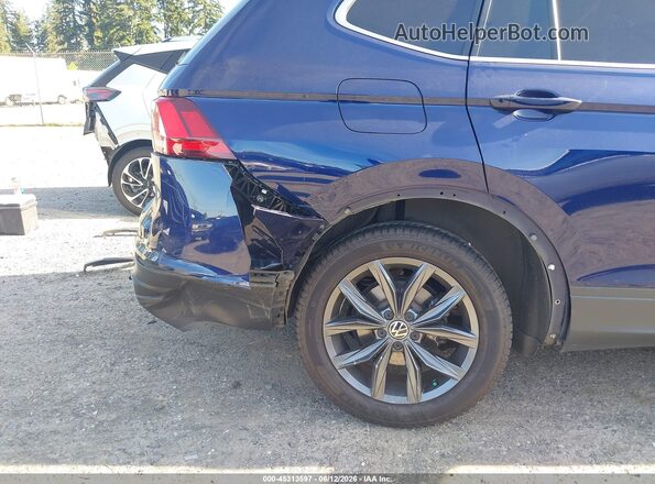 3VV3B7AX3NM118285 2022 VOLKSWAGEN TIGUAN Blue Вид спереду