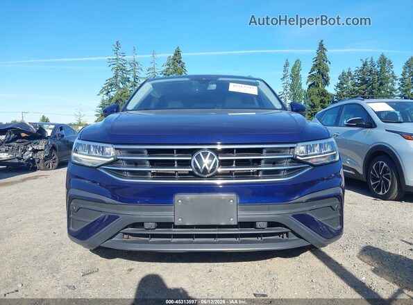 3VV3B7AX3NM118285 2022 VOLKSWAGEN TIGUAN Blue Вид задньої частини салону