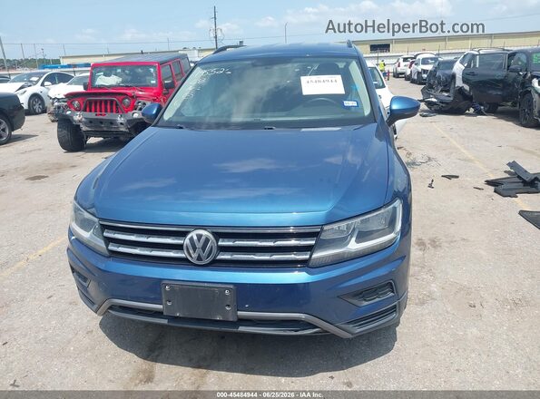 3VV3B7AX4LM018130 2020 VOLKSWAGEN TIGUAN Blue ხელსაწყოთა პანელის ხედი