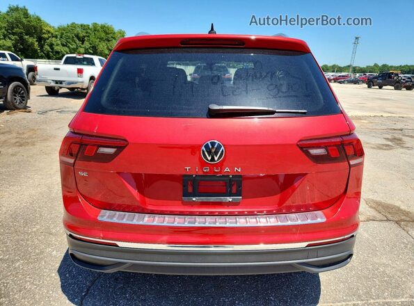 3VV3B7AX4PM036195 2023 VOLKSWAGEN TIGUAN Red უკანა ხედი