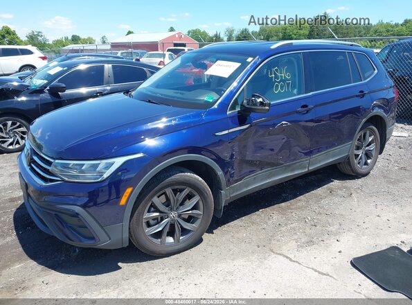 3VV3B7AX4PM082772 2023 VOLKSWAGEN TIGUAN Blue Vista tres cuartos delantera izquierda