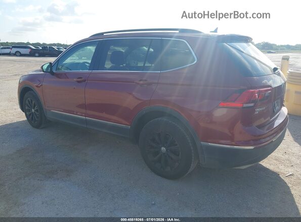 3VV3B7AX5JM056043 2018 VOLKSWAGEN TIGUAN Темно-бордовый Задняя левая четверть