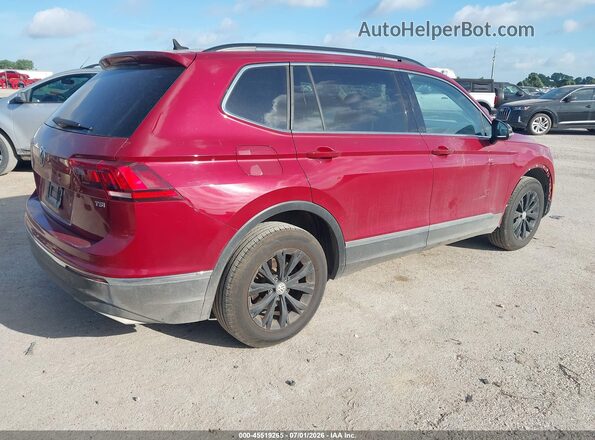 3VV3B7AX5JM056043 2018 VOLKSWAGEN TIGUAN Темно-бордовый Задняя правая четверть
