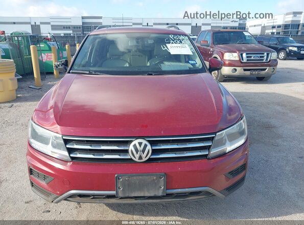 3VV3B7AX5JM056043 2018 VOLKSWAGEN TIGUAN Темно-бордовый Вид щитка приборов