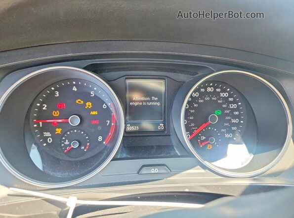 3VV3B7AX5LM020727 2020 VOLKSWAGEN TIGUAN Black Widok zestawu wskaźników