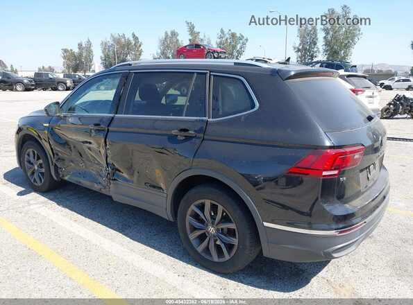 3VV3B7AX5NM047266 2022 VOLKSWAGEN TIGUAN Black Rear left