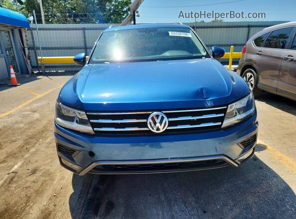 3VV3B7AX6JM014755 2018 VOLKSWAGEN TIGUAN Blue Դիմացի տեսք