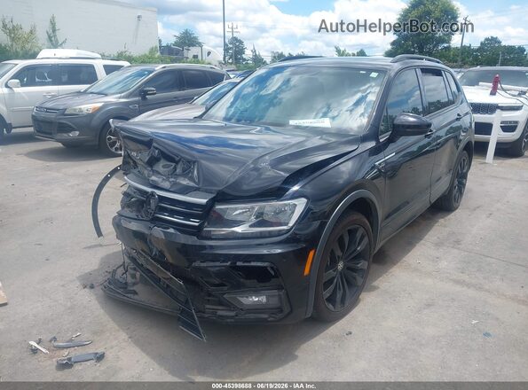 3VV3B7AX7MM049406 2021 VOLKSWAGEN TIGUAN Black Առջևի ձախ երեք քառորդ տեսարան