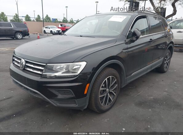 3VV3B7AX7MM065248 2021 VOLKSWAGEN TIGUAN Black Առջևի ձախ երեք քառորդ տեսարան