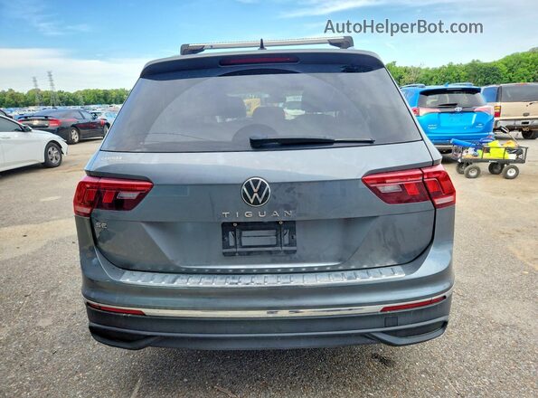 3VV3B7AX7NM134649 2022 VOLKSWAGEN TIGUAN Gray Հետևի տեսք