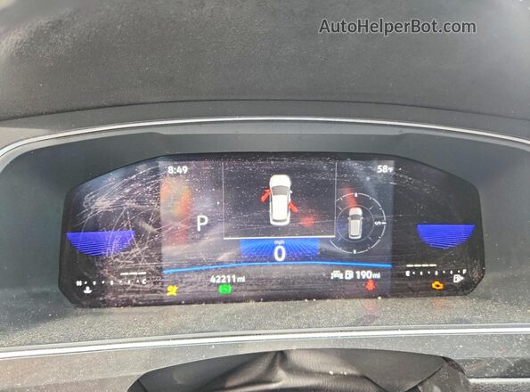 3VV3B7AX7NM134649 2022 VOLKSWAGEN TIGUAN Gray Սարքավորումների վահանակի տեսք
