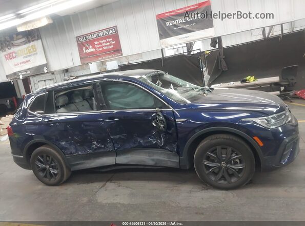 3VV3B7AX7RM178835 2024 VOLKSWAGEN TIGUAN Blue უკანა სალონის ხედი
