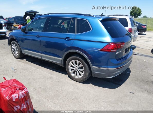 3VV3B7AX8JM047238 2018 VOLKSWAGEN TIGUAN Blue Trasero izquierdo