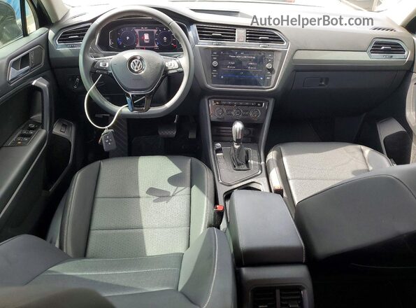 3VV3B7AX8MM009576 2021 VOLKSWAGEN TIGUAN Black წინა პანელის ხედი