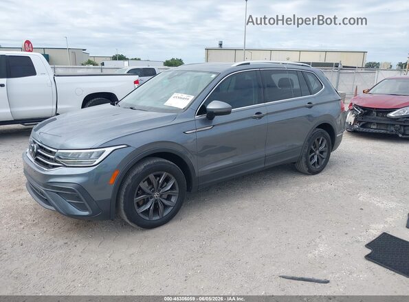 3VV3B7AX8NM092489 2022 VOLKSWAGEN TIGUAN Gray Передня ліва чверть