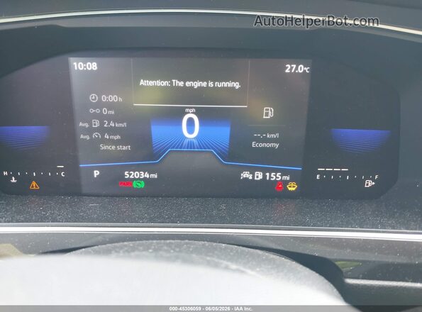 3VV3B7AX8NM092489 2022 VOLKSWAGEN TIGUAN Gray Вид задніх сидінь