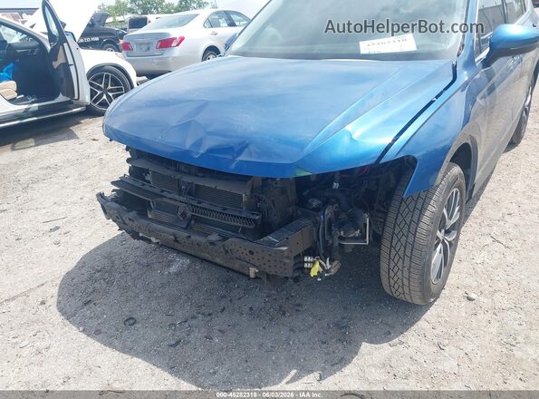3VV3B7AX9KM013987 2019 VOLKSWAGEN TIGUAN Blue Вид спереду