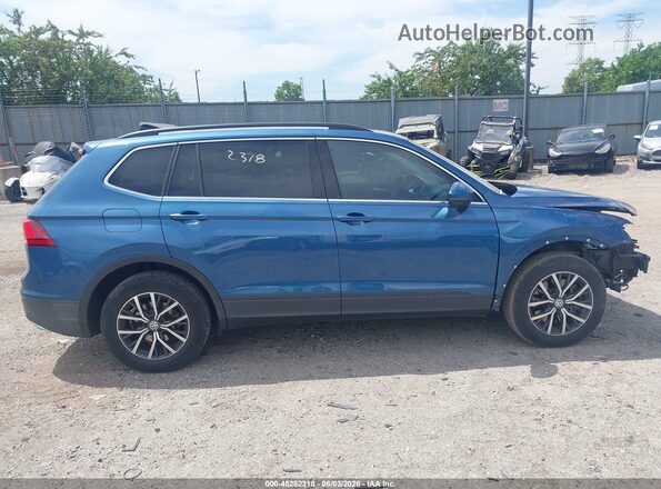3VV3B7AX9KM013987 2019 VOLKSWAGEN TIGUAN Blue Панорамний вид салону 360°