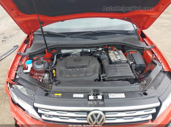 3VV3B7AX9KM039778 2019 VOLKSWAGEN TIGUAN Orange Widok z tyłu