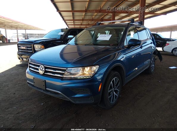 3VV3B7AX9KM194086 2019 VOLKSWAGEN TIGUAN Blue Vista tres cuartos delantera izquierda