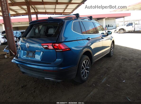 3VV3B7AX9KM194086 2019 VOLKSWAGEN TIGUAN Blue Trasero derecho