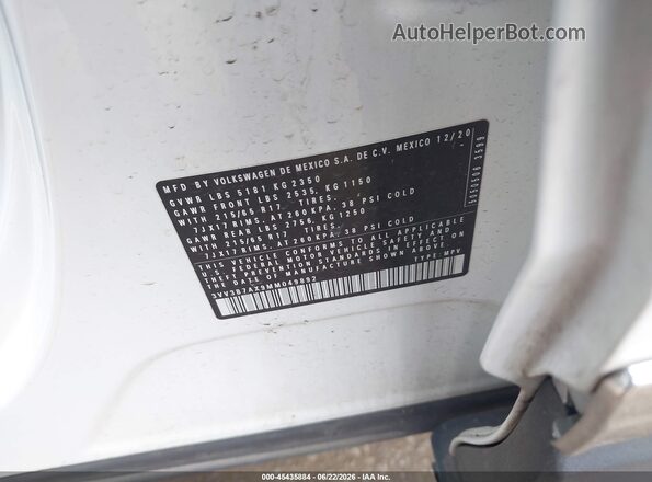 3VV3B7AX9MM049892 2021 VOLKSWAGEN TIGUAN Белый Вид подкапотного пространства