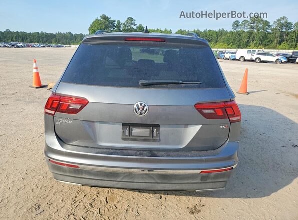3VV3B7AXXJM205529 2018 VOLKSWAGEN TIGUAN Gray Вид ззаду