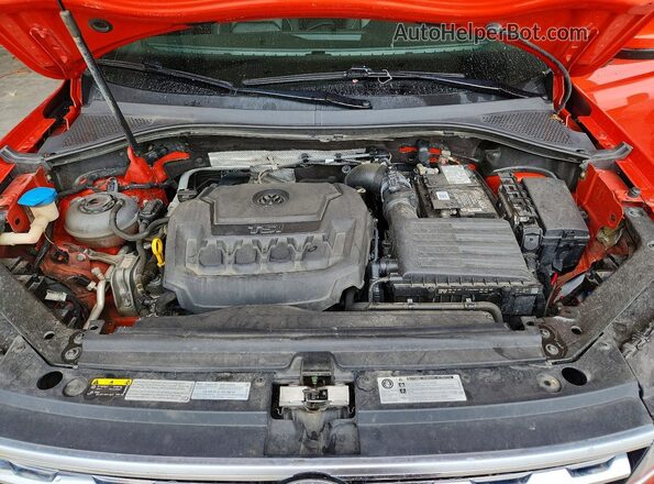 3VV4B7AX2KM059570 2019 VOLKSWAGEN TIGUAN Orange Вид підкапотного простору