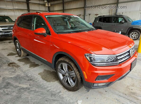 3VV4B7AX2KM059570 2019 VOLKSWAGEN TIGUAN Orange Передня права чверть