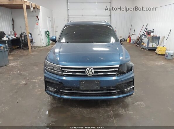 3VV4B7AX3LM123665 2020 VOLKSWAGEN TIGUAN Синий Вид щитка приборов
