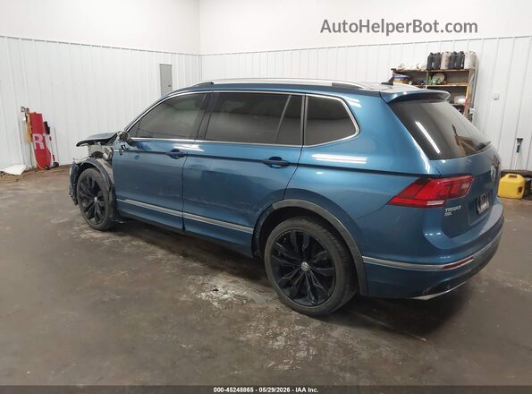 3VV4B7AX3LM123665 2020 VOLKSWAGEN TIGUAN Синий Задняя левая четверть