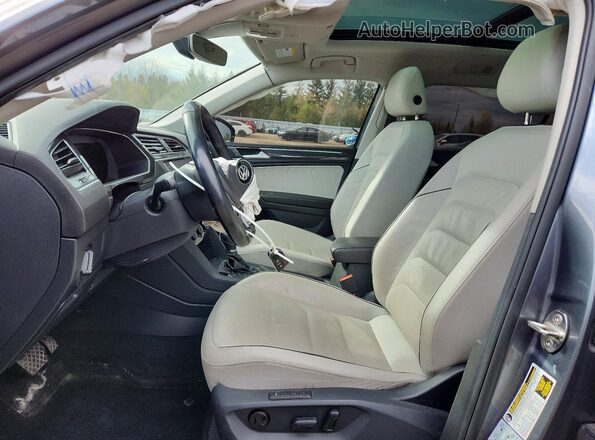 3VV4B7AX4JM075235 2018 VOLKSWAGEN TIGUAN Gray Вид салону спереду