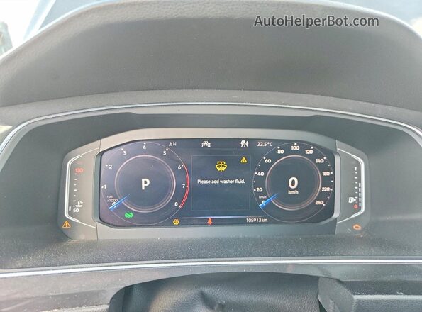 3VV4B7AX4LM080437 2020 VOLKSWAGEN TIGUAN Black Instrument cluster view