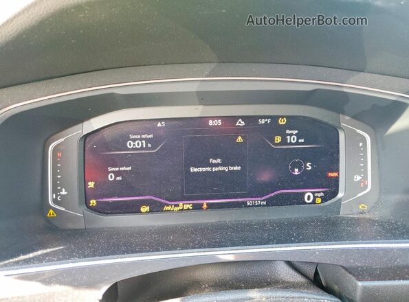3VV4B7AX6PM016521 2023 VOLKSWAGEN TIGUAN Белый Вид щитка приборов