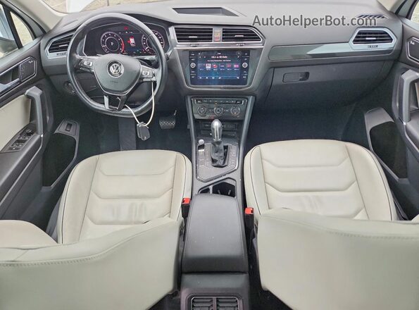 3VV5B7AX8JM045126 2018 VOLKSWAGEN TIGUAN White Առջևի վահանակի տեսք