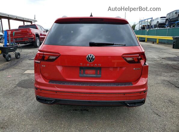 3VV8B7AX0RM200809 2024 VOLKSWAGEN TIGUAN Red უკანა ხედი
