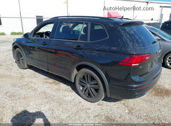 3VV8B7AX1NM169256 2022 VOLKSWAGEN TIGUAN Black Задня ліва чверть