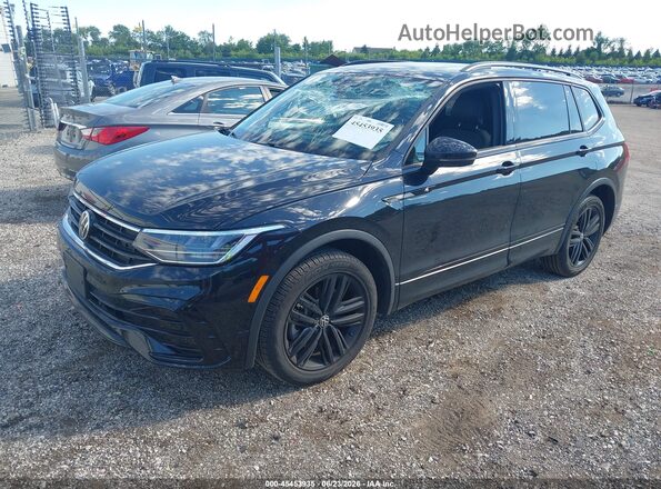 3VV8B7AX1NM169256 2022 VOLKSWAGEN TIGUAN Black Передня ліва чверть