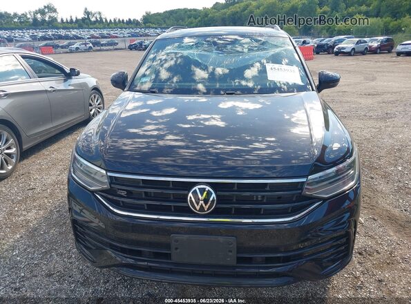 3VV8B7AX1NM169256 2022 VOLKSWAGEN TIGUAN Black Вид щитка приладів