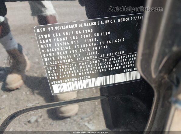 3VV8B7AX1RM161728 2024 VOLKSWAGEN TIGUAN Черный Вид подкапотного пространства