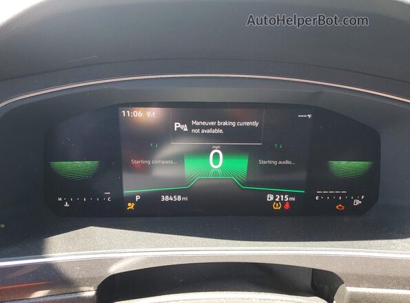 3VV8B7AX4NM117541 2022 VOLKSWAGEN TIGUAN White Instrument cluster view