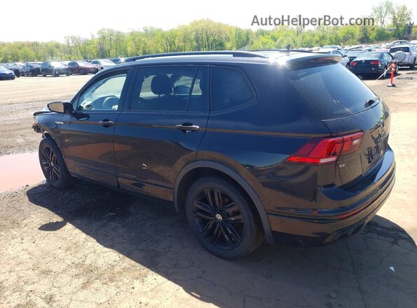 3VV8B7AX9NM047471 2022 VOLKSWAGEN TIGUAN Черный Задняя левая четверть