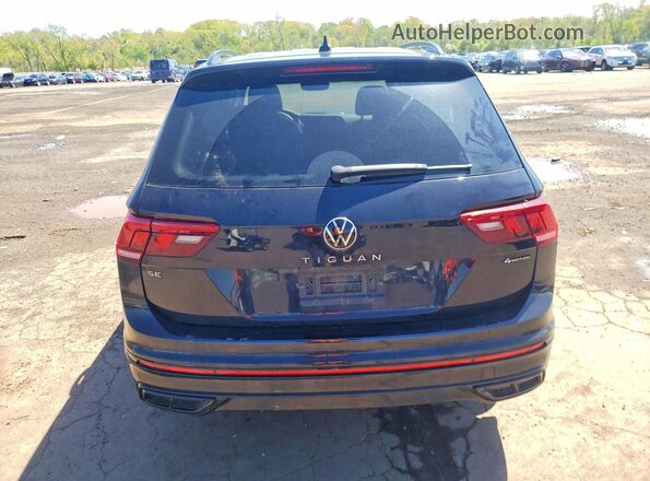 3VV8B7AX9NM047471 2022 VOLKSWAGEN TIGUAN Черный Вид сзади