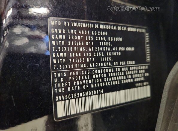 3VV8C7B20SM029114 2025 VOLKSWAGEN TAOS Black 