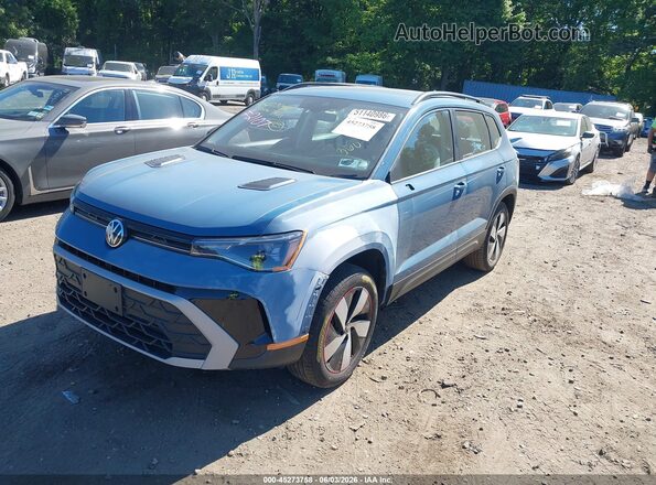 3VV8C7B25SM082083 2025 VOLKSWAGEN TAOS Blue წინა მარცხენა ხედი სამი მეოთხედიდან