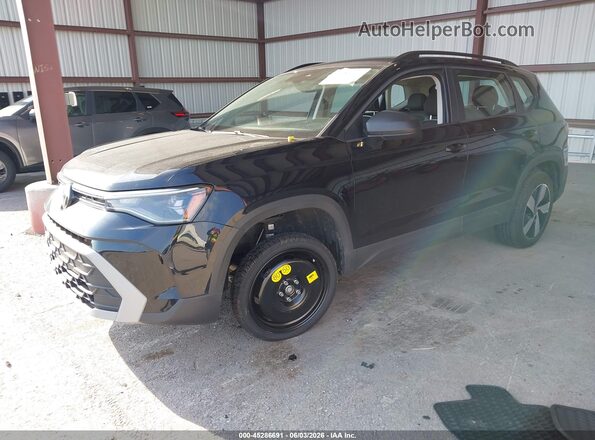 3VV8C7B27SM086247 2025 VOLKSWAGEN TAOS Black წინა მარცხენა ხედი სამი მეოთხედიდან