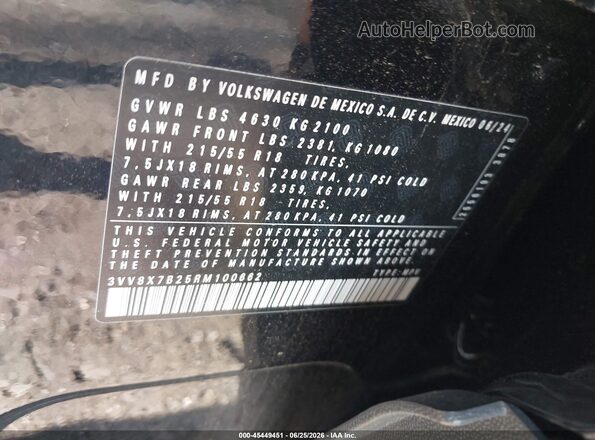 3VV8X7B25RM100662 2024 VOLKSWAGEN TAOS Черный Вид подкапотного пространства