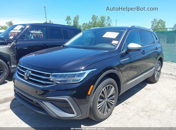3VVAB7AX8RM229136 2024 VOLKSWAGEN TIGUAN Black Առջևի ձախ երեք քառորդ տեսարան