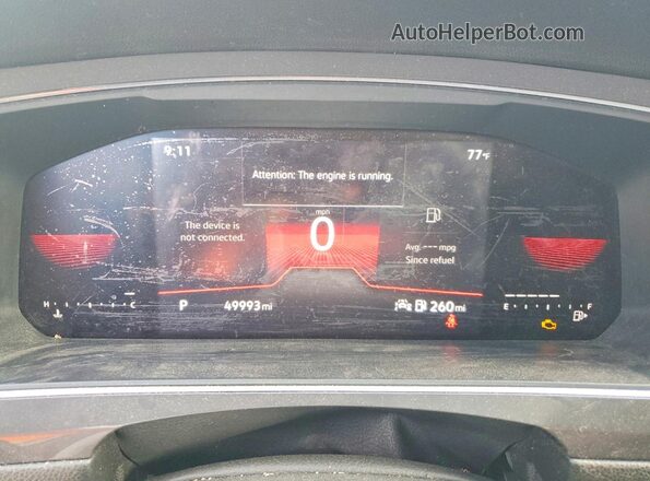 3VVCB7AX4PM070461 2023 VOLKSWAGEN TIGUAN Black Vista del cuadro de instrumentos