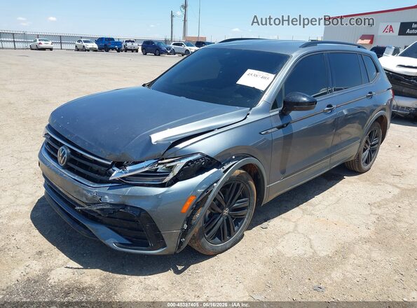 3VVCB7AX8NM017162 2022 VOLKSWAGEN TIGUAN Gray წინა მარცხენა ხედი სამი მეოთხედიდან